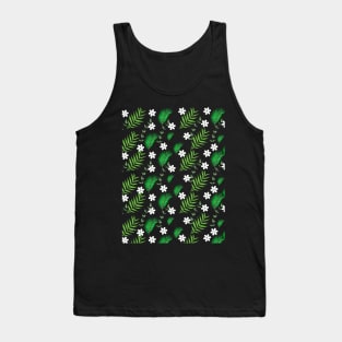 green leaf pattern Tank Top